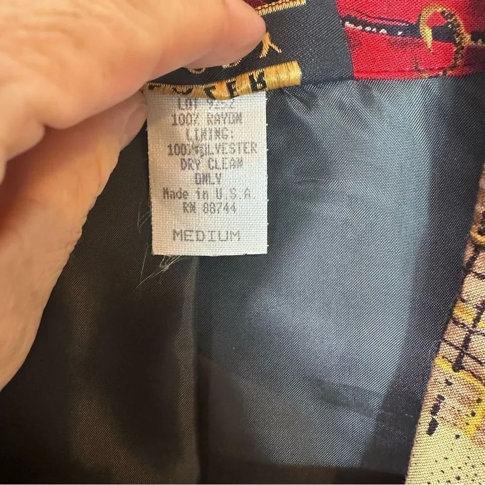 VTG BLAZER GLORY 100% rayon - Picture 10 of 12